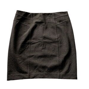 New New York & Company Stretch charcoal gray brownish pencil skirt size 10
